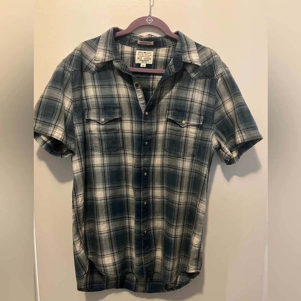 Lucky Brand California Fit Plaid Shirt
Indigo Western Snap Button Down Large